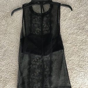 Sleeveless Sheer Top